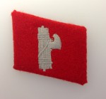 S.S. enlisted man's single collar patch of the S.S. 'Italien' Division.