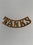 WWI Tank Corps metal shoulder title.