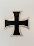 1914 Iron Cross 1st Class. VAULTED. Silvered finish.
