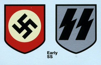 Waffen S.S. Helmet Decals early pattern