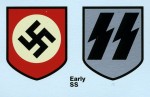 Waffen S.S. Helmet Decals early pattern