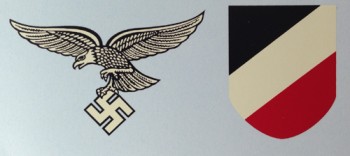 Luftwaffe  Helmet Decals. Early pattern.