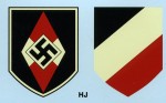 Hitler Youth  Helmet Decals.