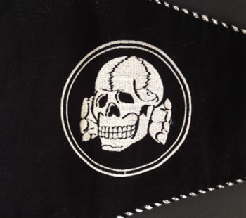 S.S. Totenkopf vehicle pennant.