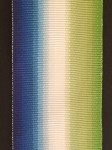 Medal Ribbon for British WW2 Atlantic Star. 32mm wide.