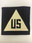 American U.S. Army WWII Civilian in Combat Zone sleeve patch.