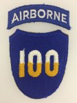 American U.S. Army 100th Airborne Division sleeve patch (Sons of Bitche)