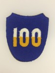 American U.S. Army WWII 100th Infantry Division sleeve patch (Sons of Bitche)