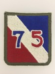 American U.S. Army WWII 75th Infantry Division sleeve patch