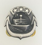 . U.S. Navy SMALL CRAFT Petty Officer metal badge. Full size.