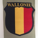 Wehrmacht WALLONIE Belgian Foreign Volunteers cloth sleeve shield insignia.