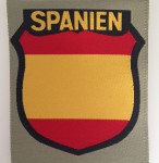 Wehrmacht SPANIEN Spanish Foreign Volunteers cloth sleeve shield insignia.