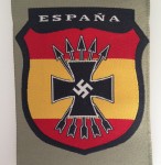 Wehrmacht Spanish Blue Division (División Azul)  volunteers cloth sleeve shield insignia.