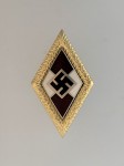 Golden Hitler Youth badge of Honour with Oak leaves