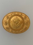 R.A.D.w.j. (Female Youth of the R.A.D.) Gilt Leadership brooch badge. SUPERIOR QUALITY.