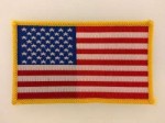 United States of America U.S. Stars & Stripes flag cloth sleeve patch badge.