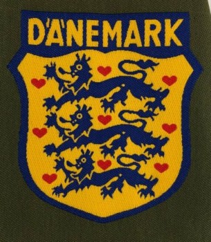 Wehrmacht DANEMARK Danish Foreign Volunteer cloth sleeve shield insignia.