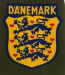 Wehrmacht DANEMARK Danish Foreign Volunteer cloth sleeve shield insignia.