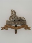 Royal Lincolnshire Regiment metal cap or beret badge ANTIQUED.