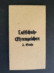 Issue envelope for the Luftschutz 2nd Class medal