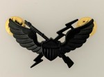 U.S. Army 11th Air Assault metal wings. Full size BLACK SUBDUED FINISH