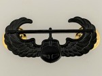 U.S. Army Air Assault Gunship metal wings. Full size BLACK SUBDUED FINISH