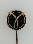 Vichy France  MILICE enamel lapel stick pin in black.