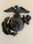United States MARINE CORPS  U.S.M.C. Cap badge BLACK.