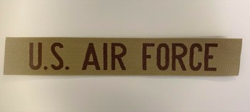 U.S. Air Force Desert Uniform Cloth Woven Tape Patch.