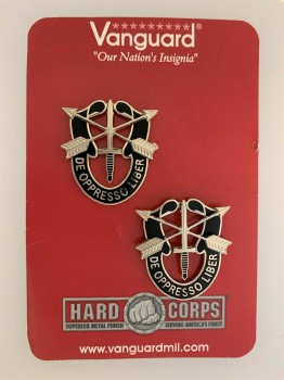 U.S. Army SPECIAL FORCES Enamel Crest badges PAIR.