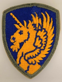 U.S.  WW2  13th Airborne Division cloth sleeve patch. 