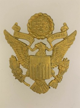 U.S. ARMY Officers Cap badge WWII Style FULL SIZE.